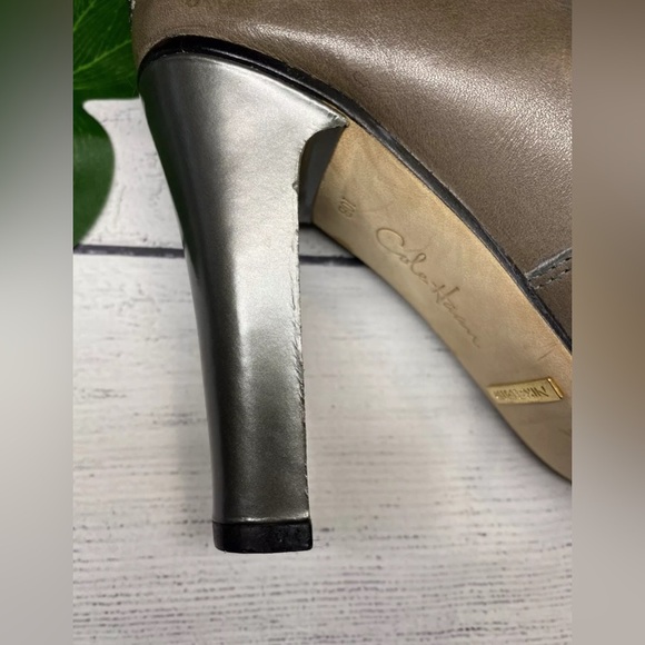 Cole Haan  Leather Suede Knee Boots Buckle Accents Pull On Sz 10 B - Picture 5 of 6